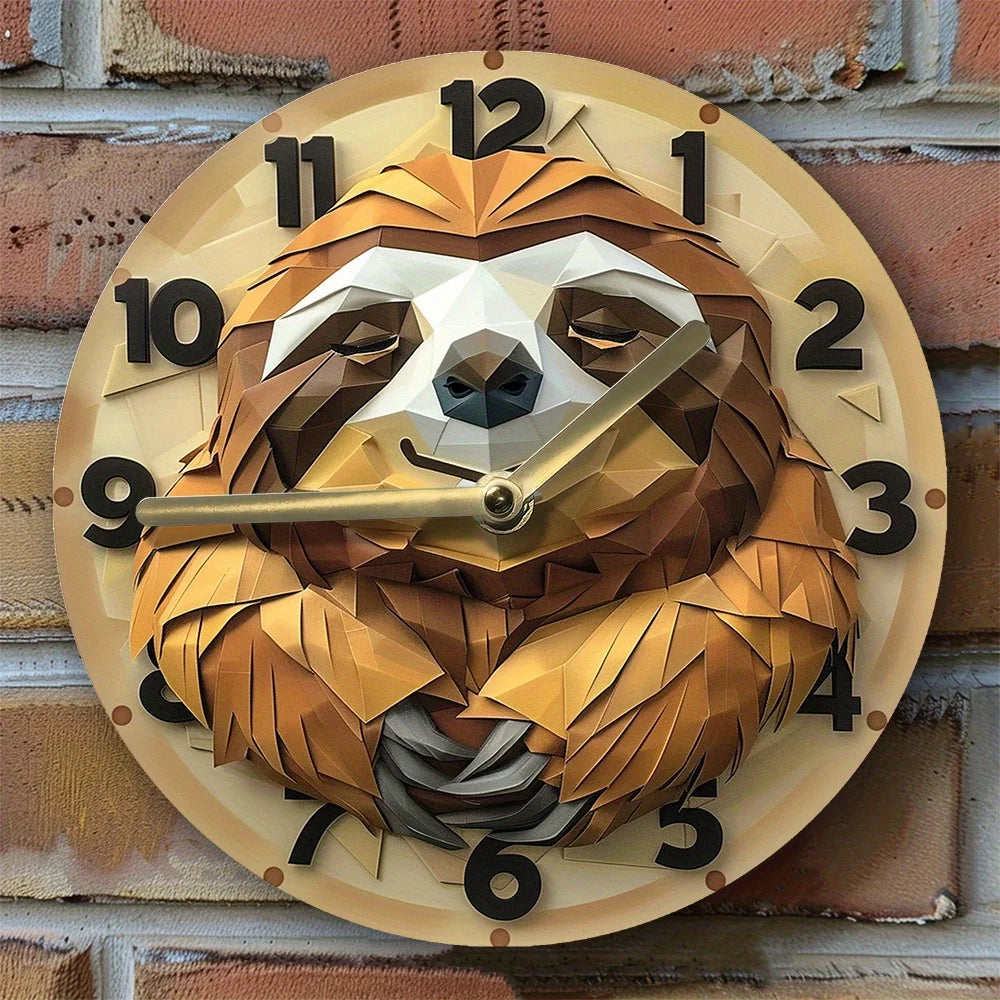 Sloth Wall Clock