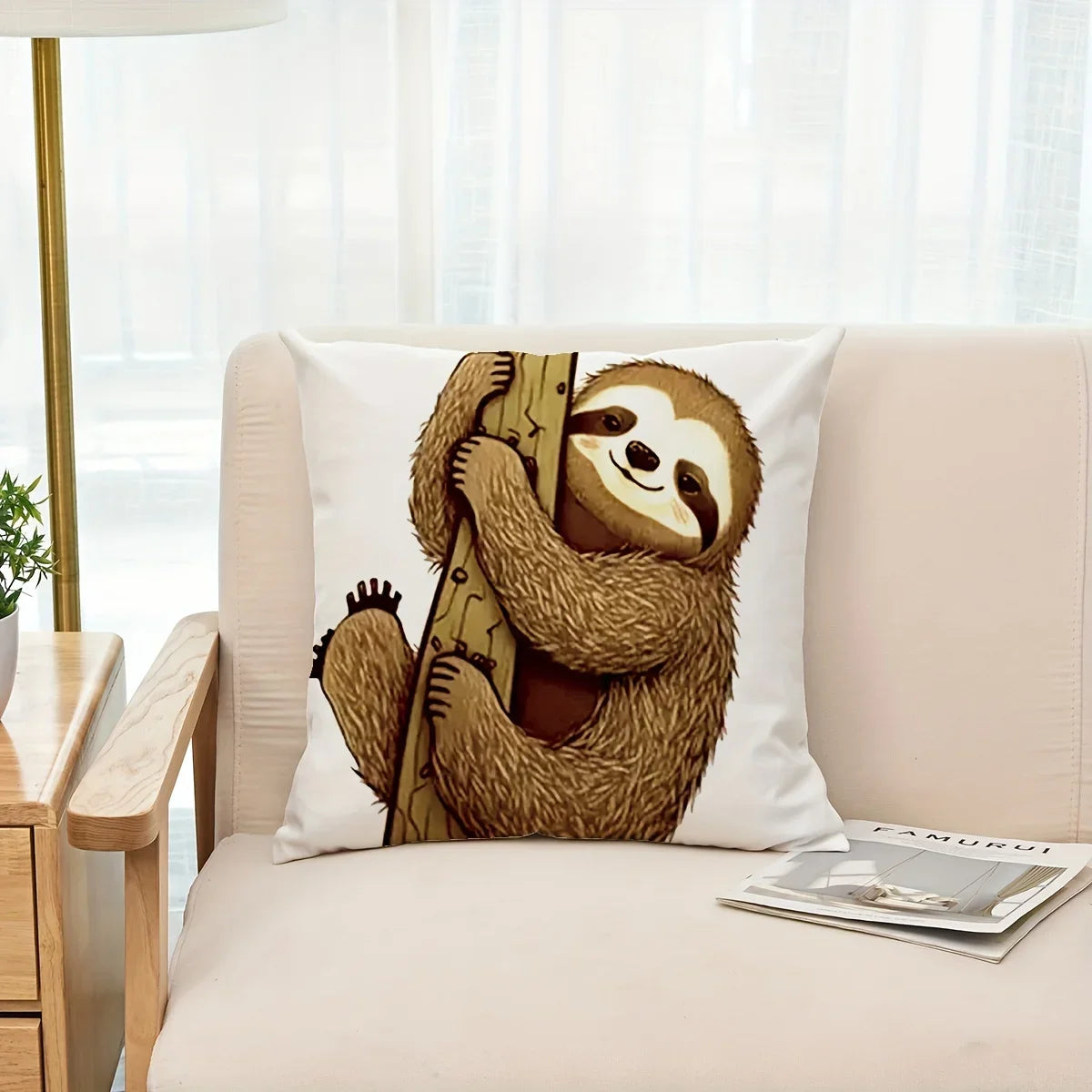 Adorable Sloth Cushion Covers