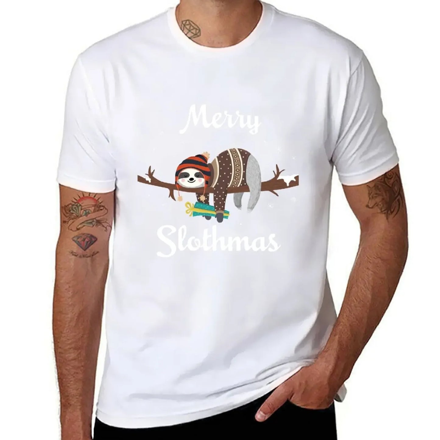 Merry Slothmas Christmas T-Shirt