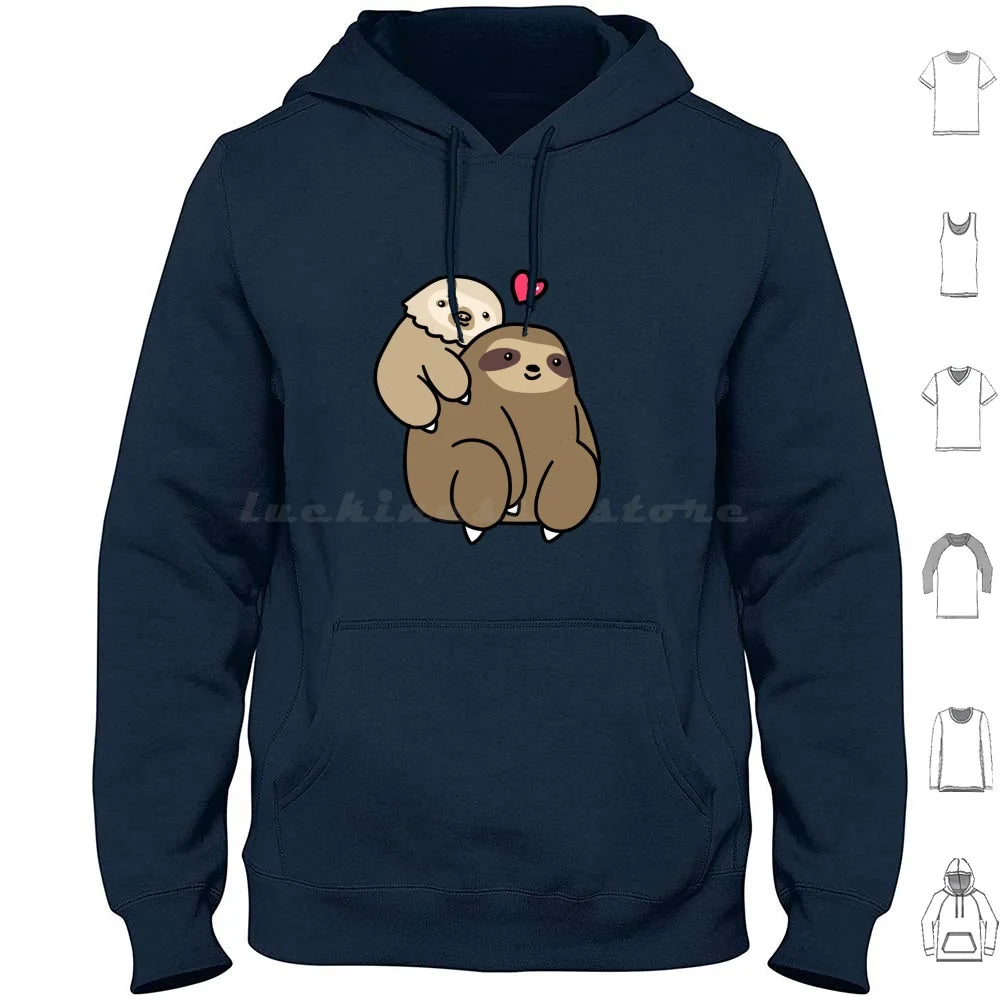 Couple Love Sloths Hoodie
