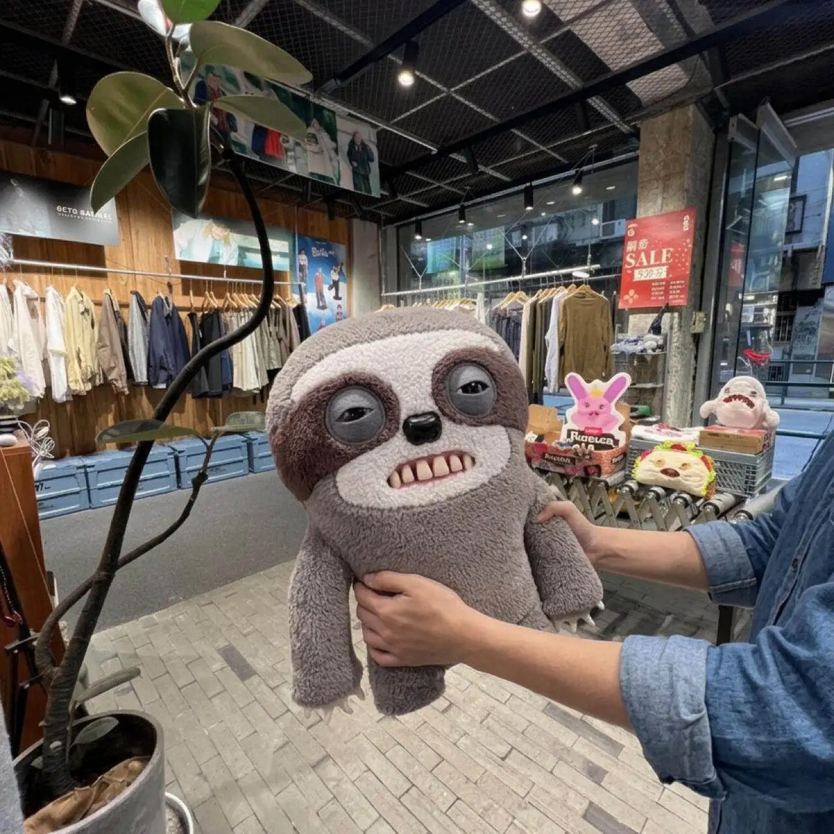 Original Fuggler Sloth Plush Toy