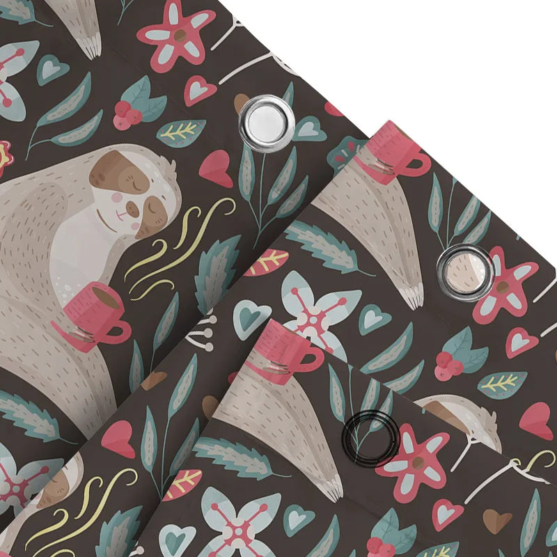 Artistic Sloth Shower Curtain