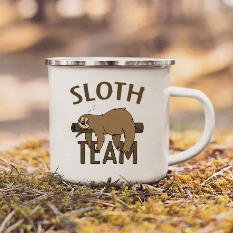 Sloth Team Enamel Mug