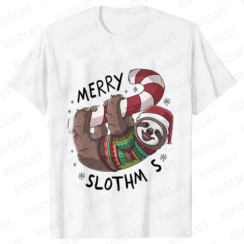 Sloth Festive T-Shirt