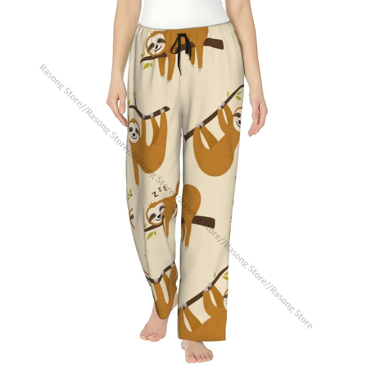 Cozy Flannel Sloth Pajama Bottoms