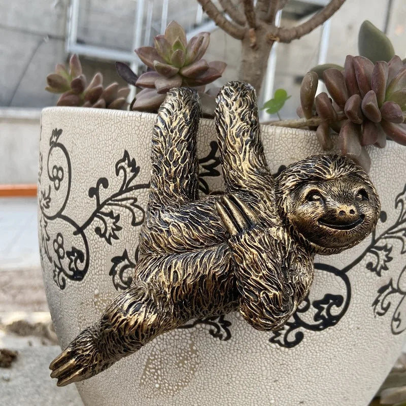 Sloth Figure Plant Pot Hanger