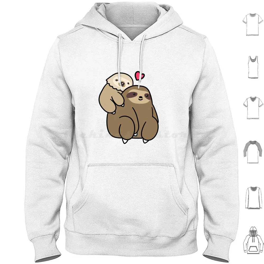 Couple Love Sloths Hoodie