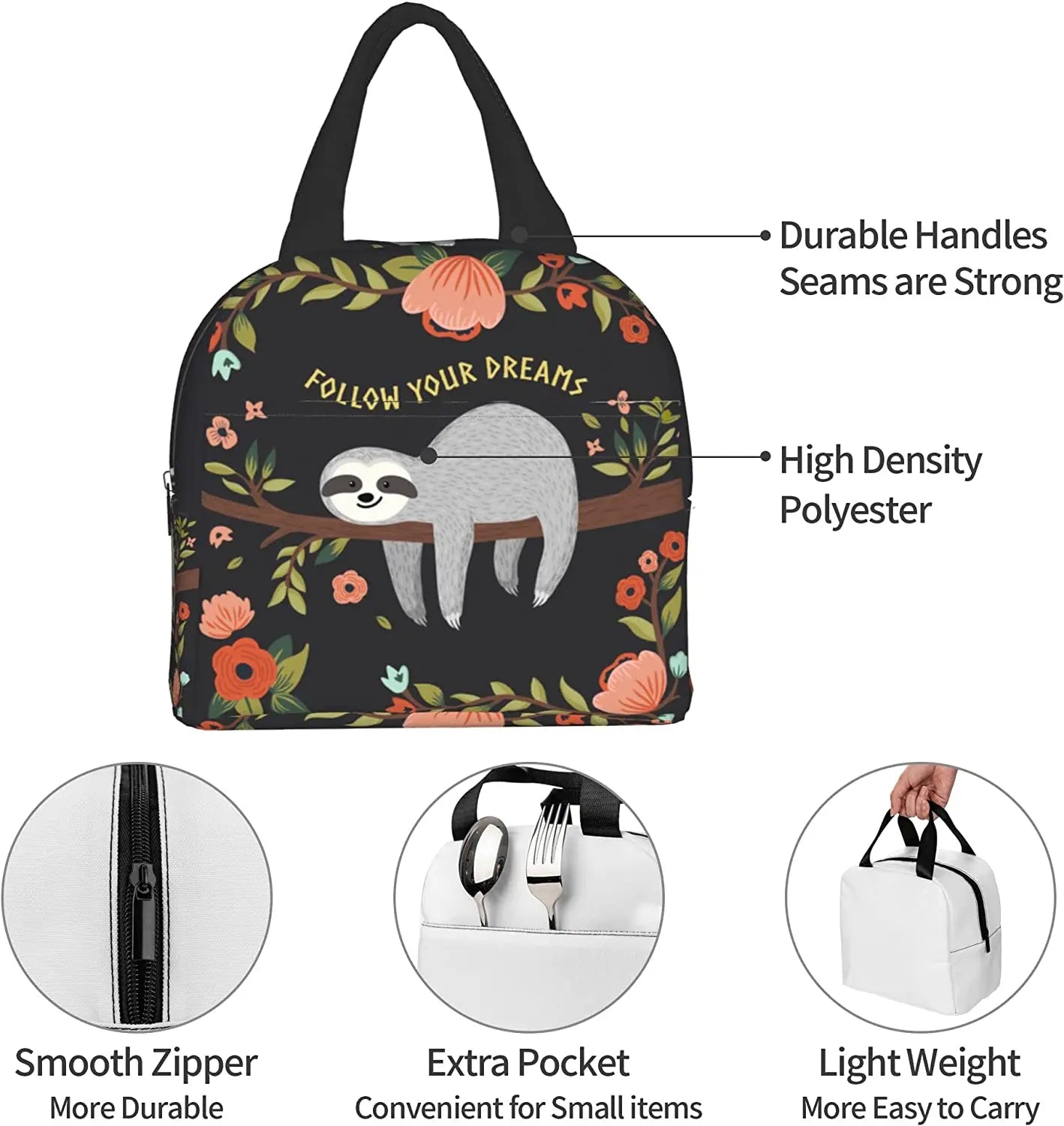 Sloth Lunch Bag