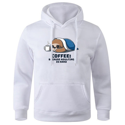 Image of Coffee Because Adulting Is Hard Hoodie