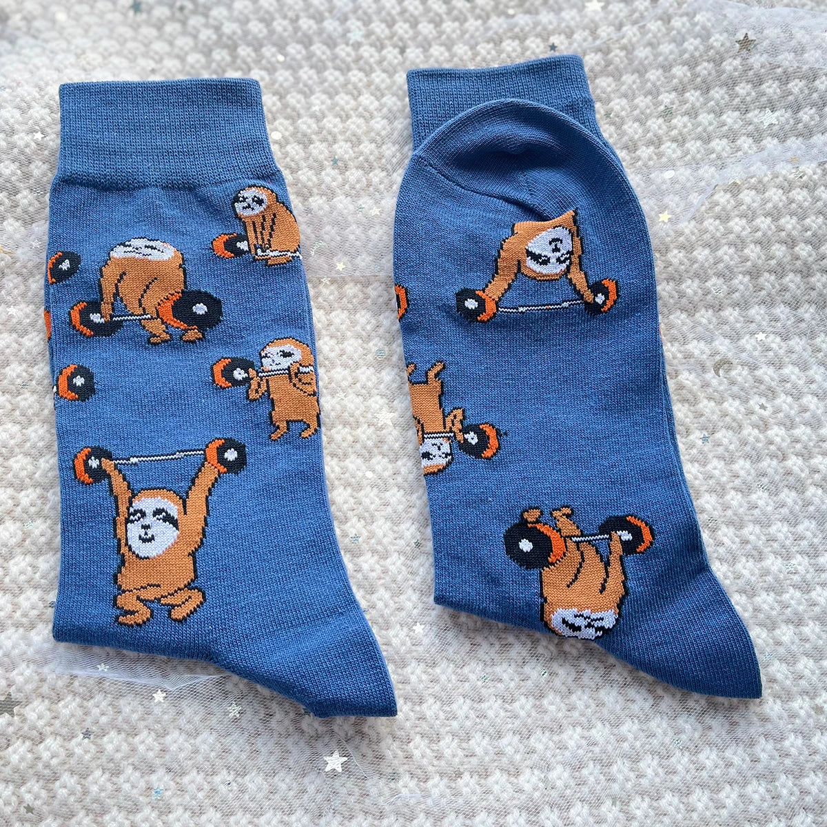 Sloth Bodybuilding Weightlifting Socks