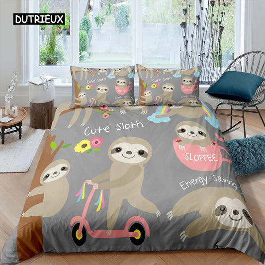 Sloth Duvet Cover Set