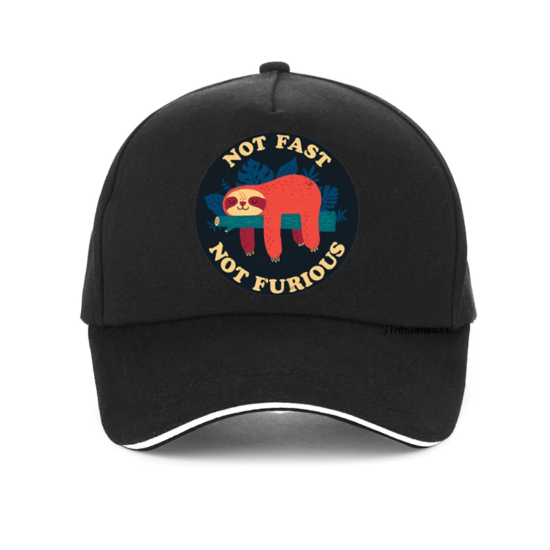 Not Fast Not Furious Sloth Baseball Cap