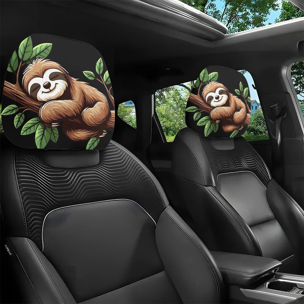 Sloth Headrest Car Covers
