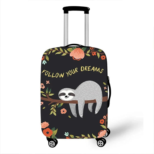 Sloth Print Luggage Cover