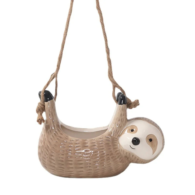 Sloth Hanging Flowerpot
