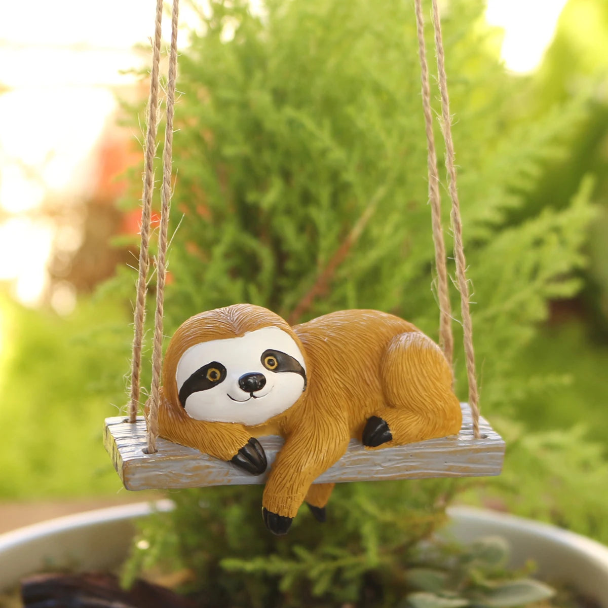 Sloth Laying On A Swing Ornament