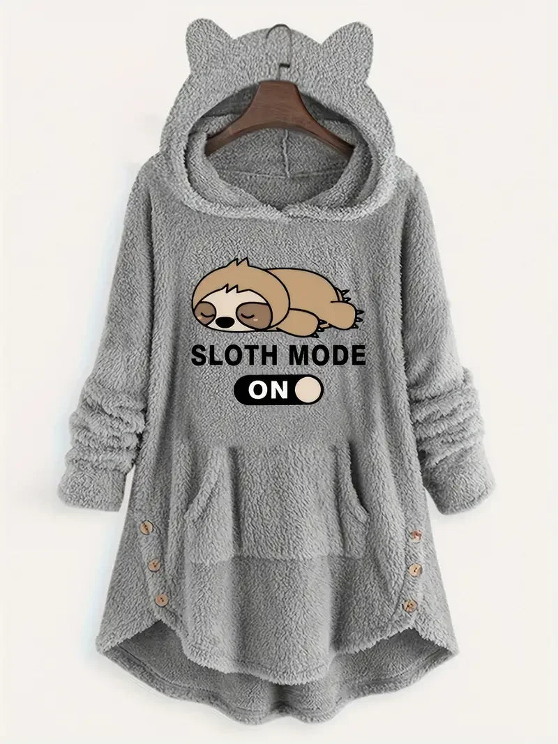 Sloth Mode On Hoodie