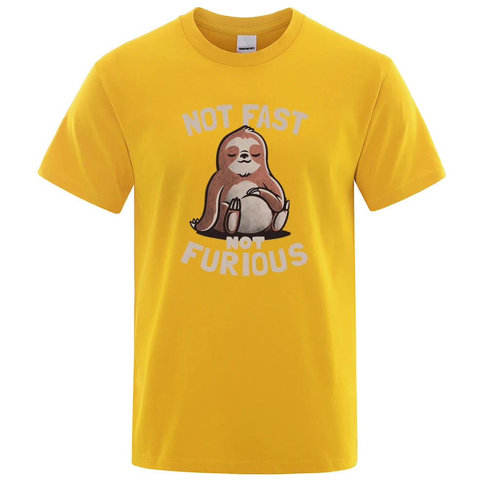 Not Fast Not Furious Sloth T-Shirt