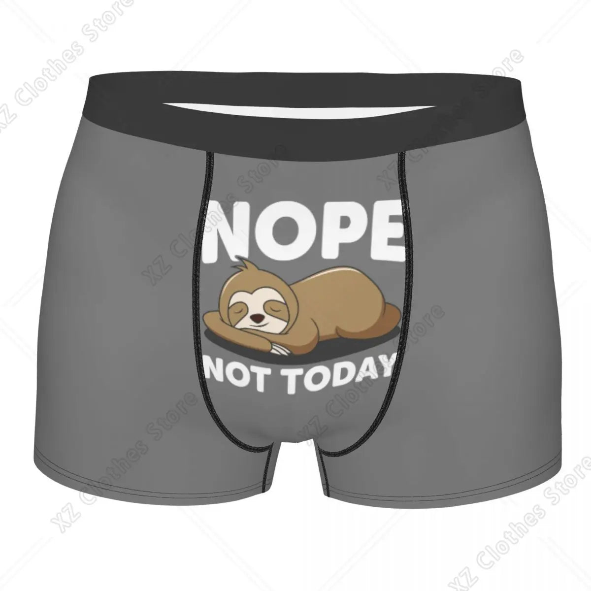 Nope Not Today Sloth Boxer Briefs product photo