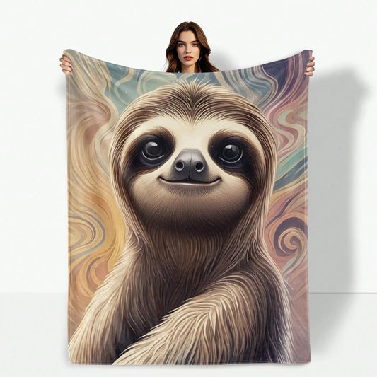 Sloth Ripple Background Blanket