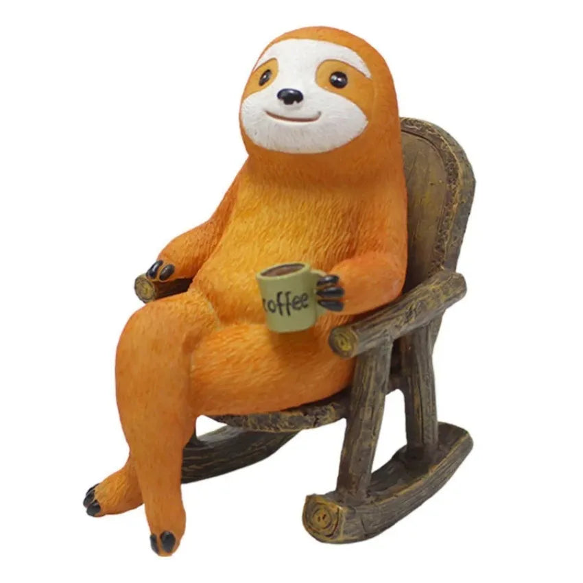 Sloth Resin Rocking Chair Ornament