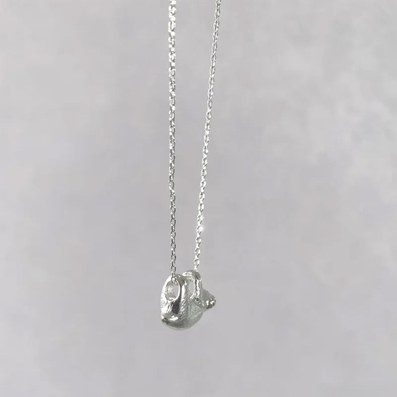 Cute Sloth Hanging Upside Down Necklace