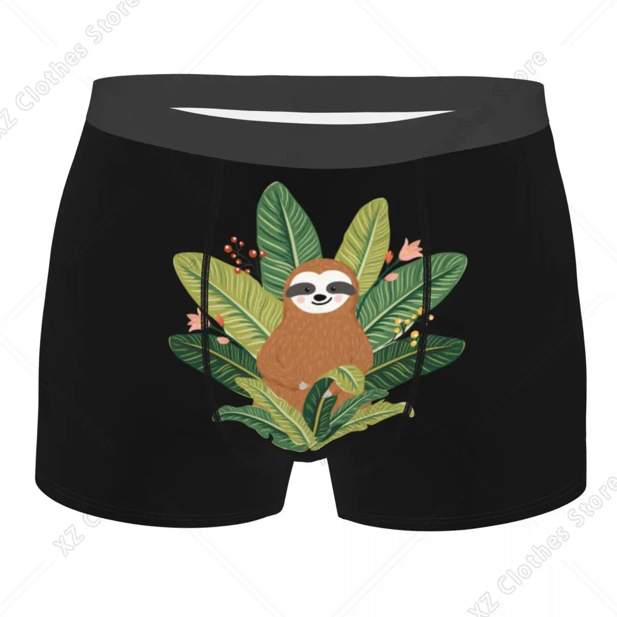 Sloth & Leaves Boxer Briefs product photo