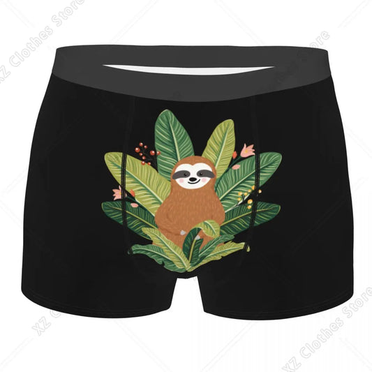 Sloth & Leaves Boxer Briefs product photo