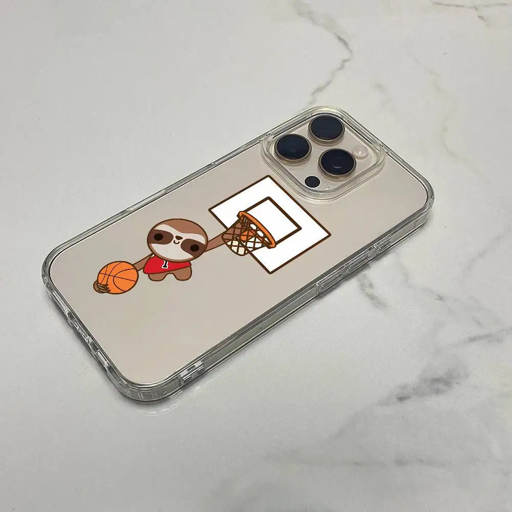 Basketball Sloth iPhone Case