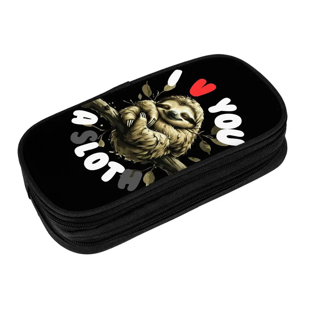 I Love You A Lot Sloth Pencil Case