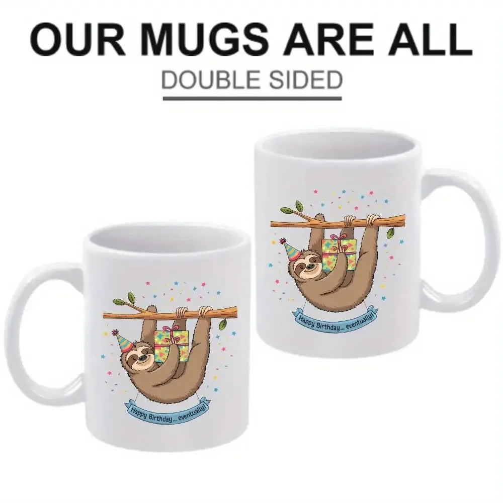 Happy Birthday Sloth Mug
