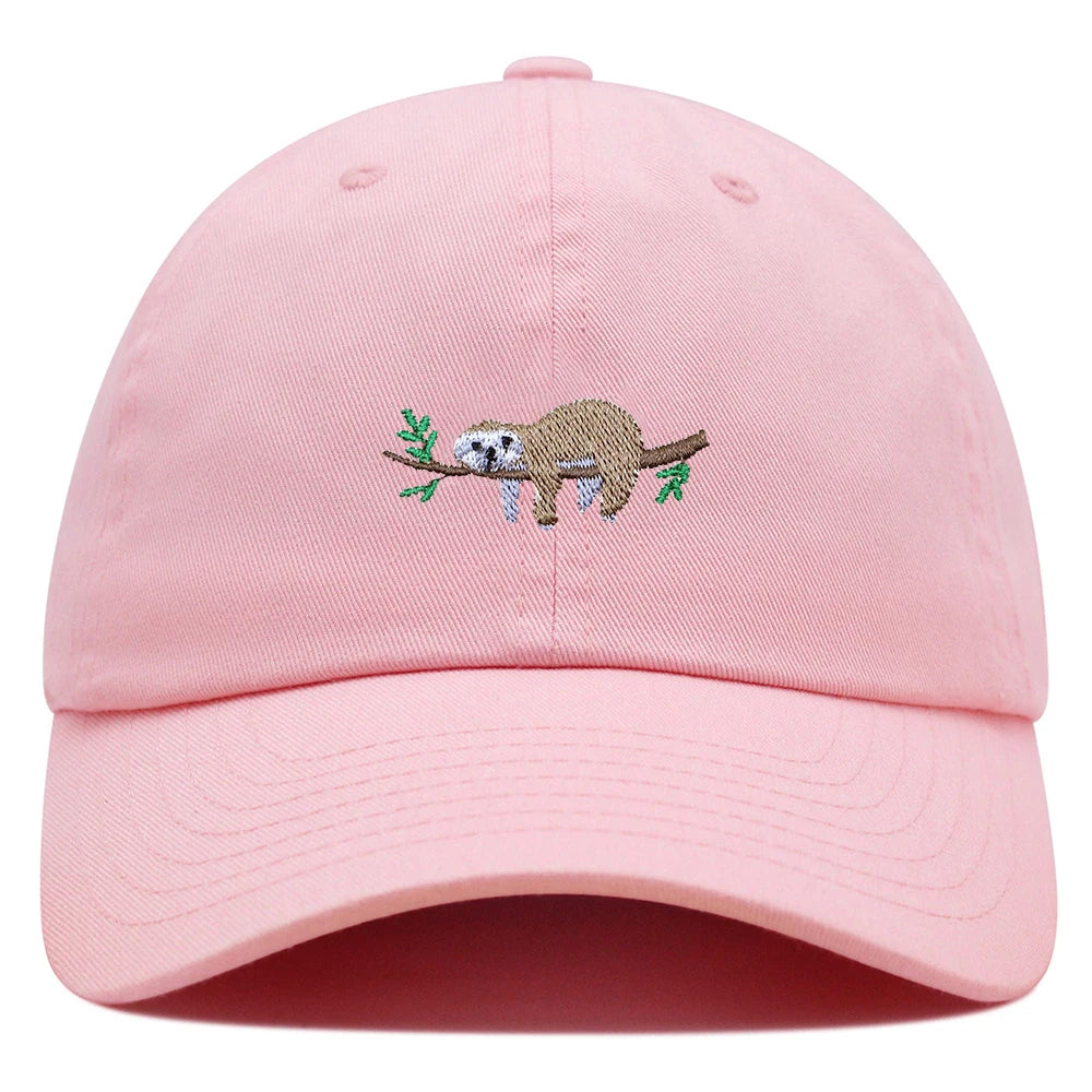 Sloth On A Branch Baseball Cap