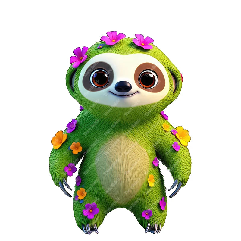 Forest Sloth Wall Stickers