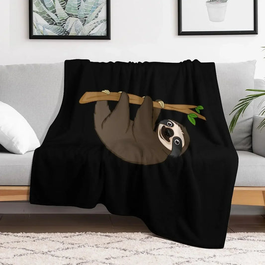 Sweet Sloth Throw Blanket