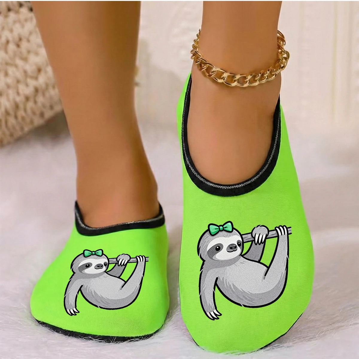 Sloth Colorful Slippers