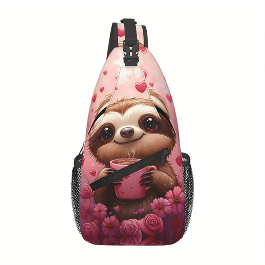 Sloth Lightweight Crossbody Bag with Adjustable Strap product photo