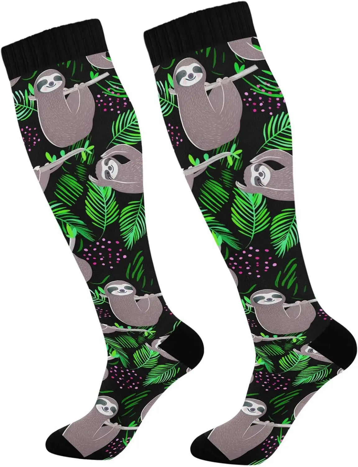 Cute Sloth Compression Socks product photo 1