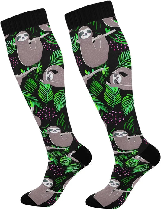 Cute Sloth Compression Socks product photo 1