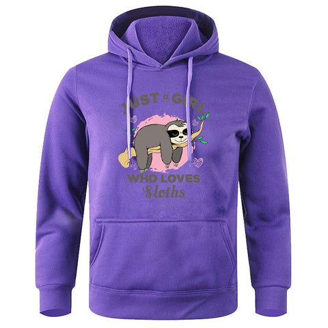 Image of Sloth Sleeping On A Branch Hoodie