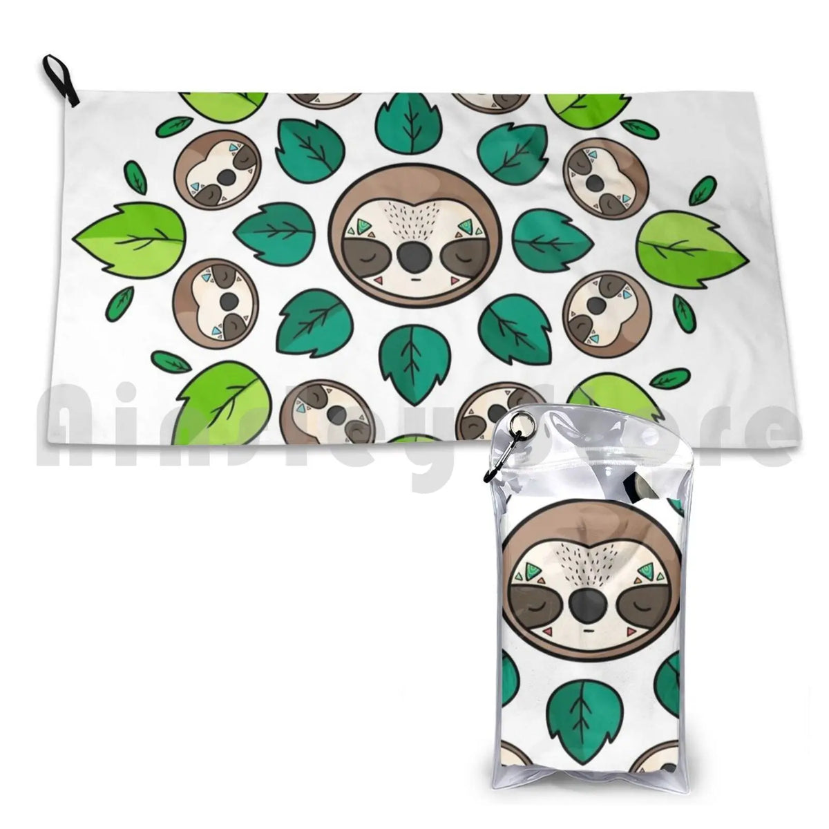 Mandala Sloth Bath Towel