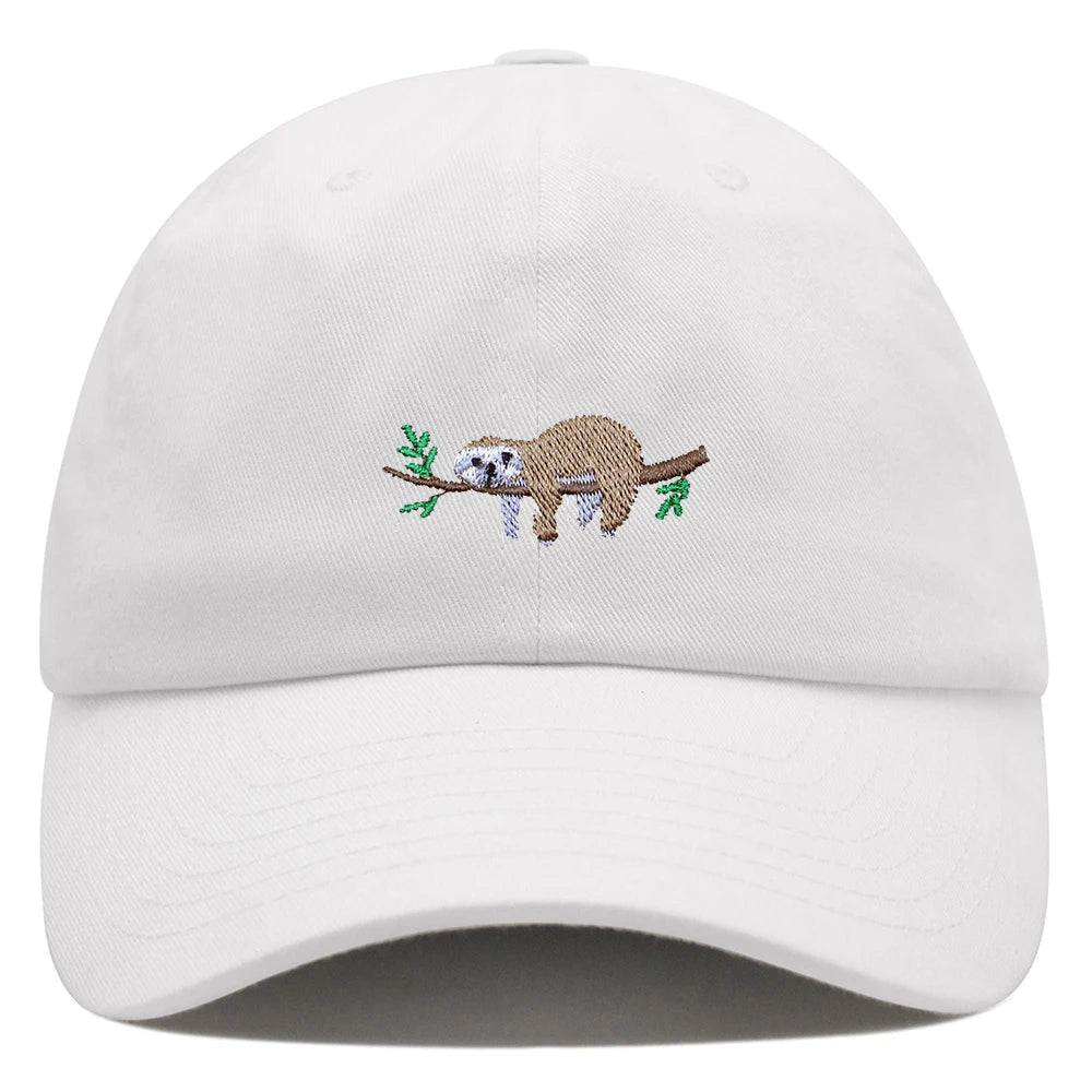 Sloth On A Branch Baseball Cap