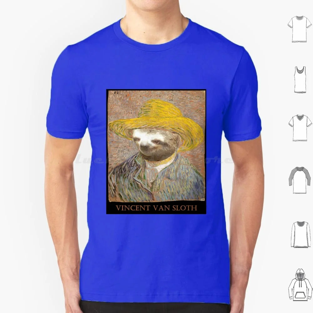 Vincent Van Sloth Art T-Shirt