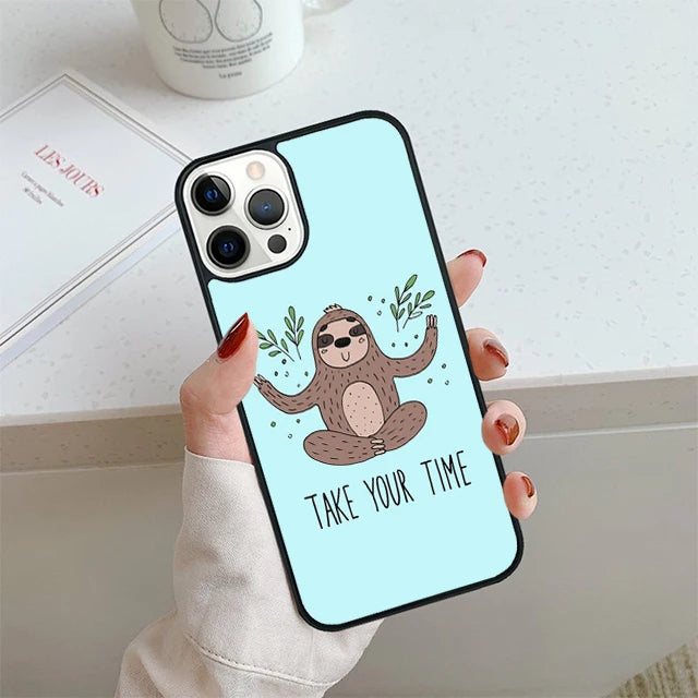 Take Your Time Sloth iPhone Case