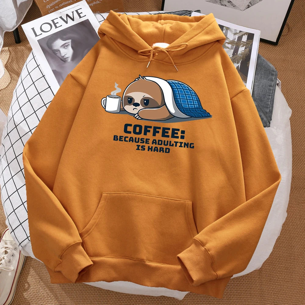 Coffee Because Adulting Is Hard Hoodie