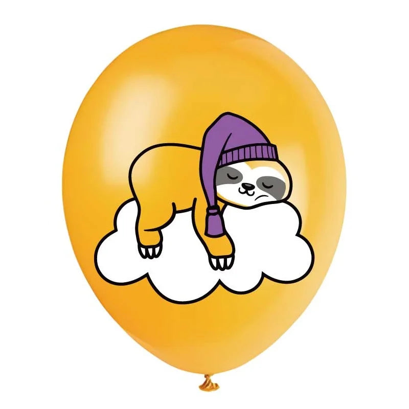 9 Piece Sloth Balloon Set