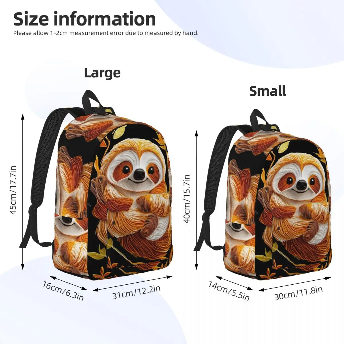 Cute Kawaii Sloth Backpack