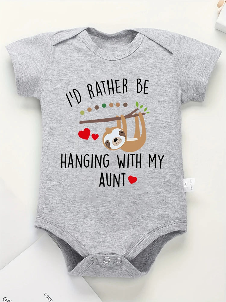 I'd Rather Be Hanging With My Aunt Sloth Romper