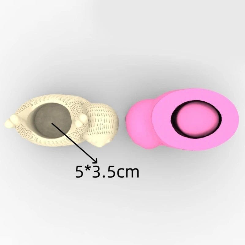 Silicone Mould For Epoxy Resin Sloth Planter