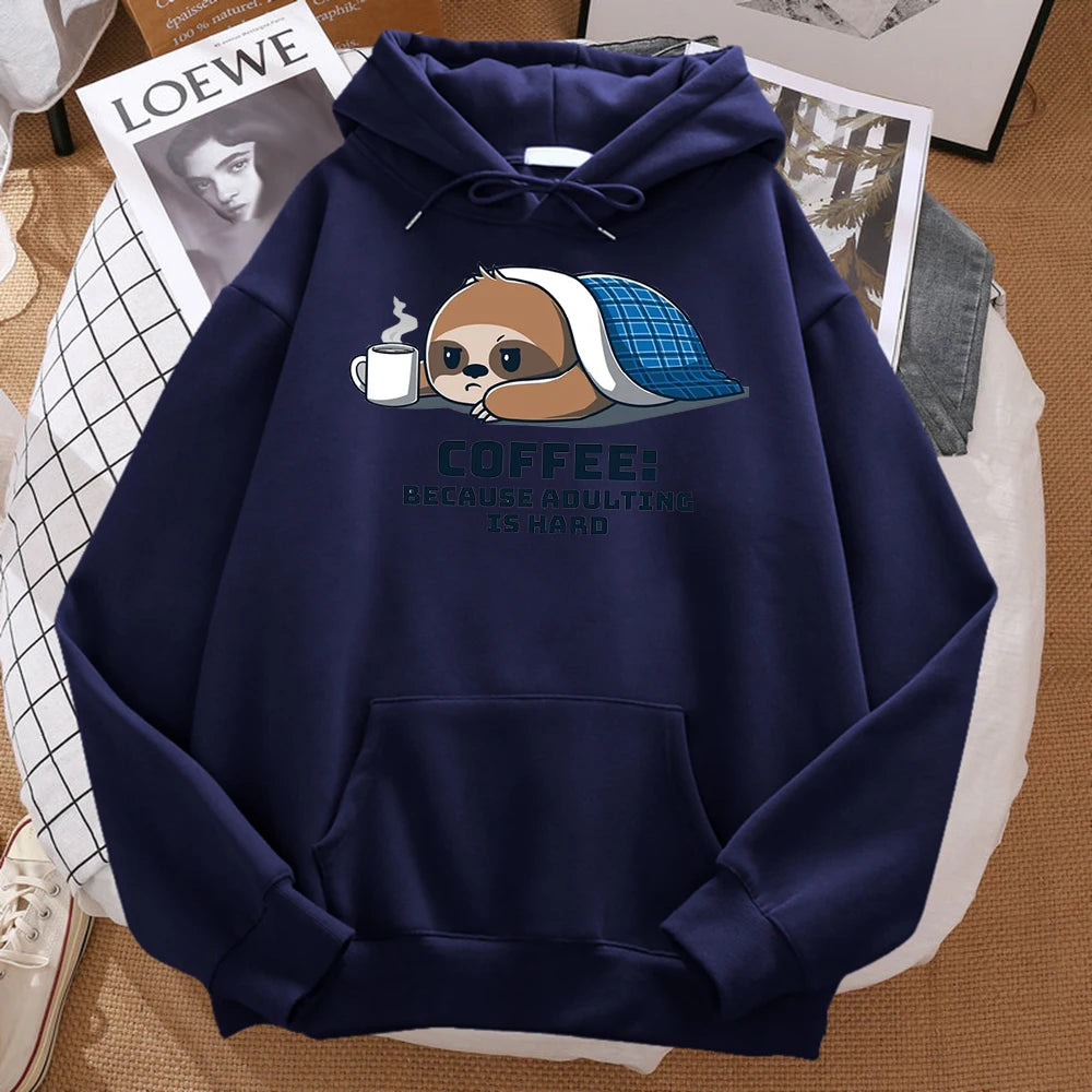 Coffee Because Adulting Is Hard Hoodie