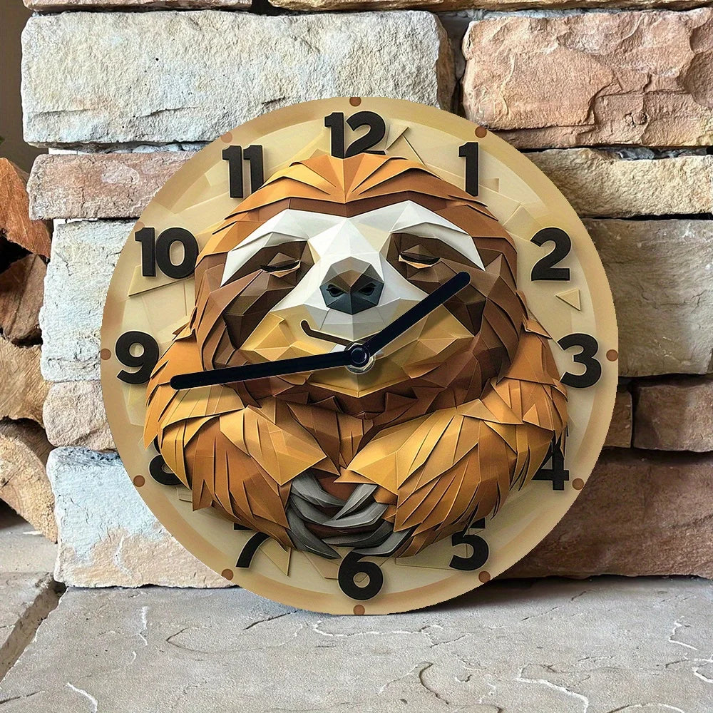 Sloth Wall Clock